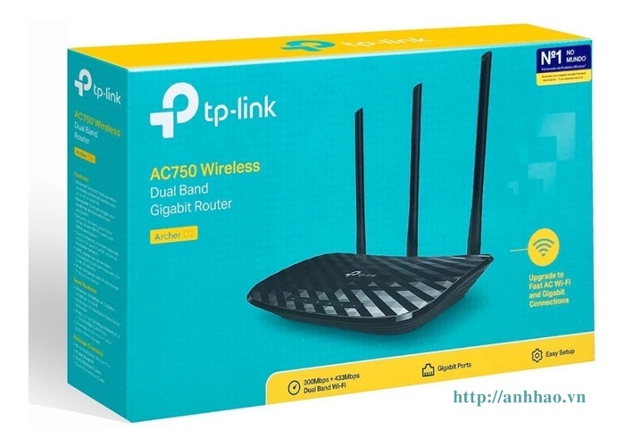 Bộ phát Wi-Fi không dây TP-Link Archer C20 băng tần kép